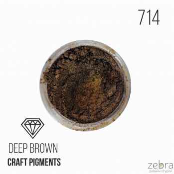 Пигмент CraftPigments "Deep brown", темно коричневый (25мл)