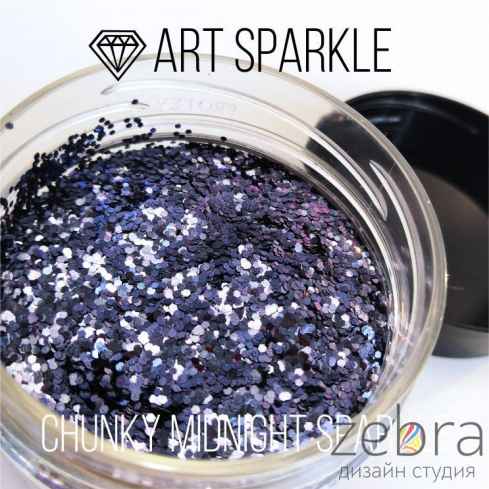 Глиттер крупный Chunky Midnight Sparkle (50гр)