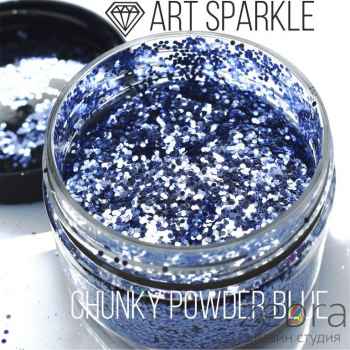 Глиттер крупный Chunky Powder Blue (50гр)