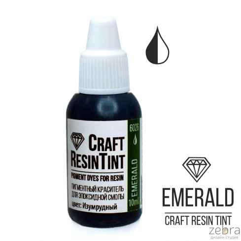 Краситель CraftResinTint, Emerald (Изумрудный) 10мл