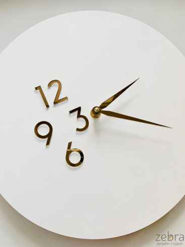 Цифры арабские тонкие 4 шт для часов (толщина 2 мм)