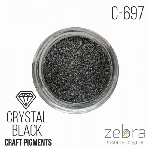 CraftPigments "Crystal Black", Кристаллический чёрный (25мл)