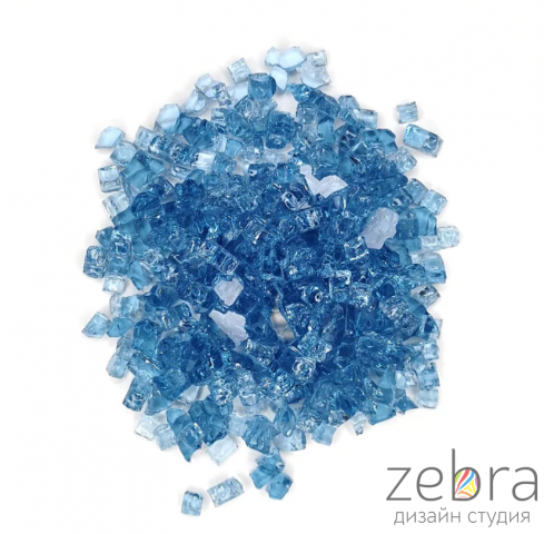 Стеклянная крошка Ice Glass, Blue (500 гр)
