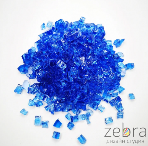 Стеклянная крошка Ice Glass, Ultramarine (500 гр)
