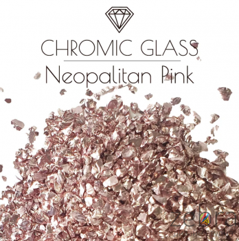 Стеклянная крошка Chromic Glass, Neopalitan Pink, 100 гр